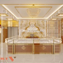 Thiết kế tiệm vàng Bảo Tín Hưng Châu - Nghệ An sang trọng và đẳng cấp 